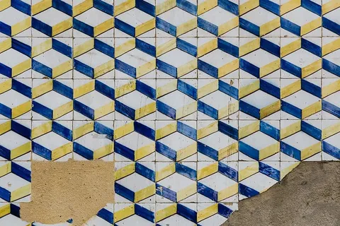 葡萄牙Azulejos，典型釉面瓷砖，葡萄牙里斯本