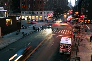 道路、十字路口、车辆、汽车、运输、汽车、沥青、柏油路