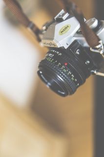 模拟、古董、曝光、黑色、机身、摄像头、镀铬、经典