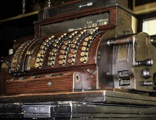 收银台，旧款，复古，付款，旧款收银台，历史，复古风格，古董