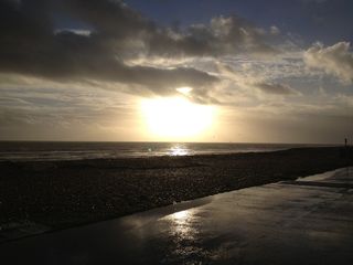 日落，沃辛，海，天，水，风景-自然，自然之美，云天