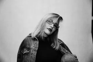 波兰，kraków，女，黑色，背景白，Photosession，白色，一人