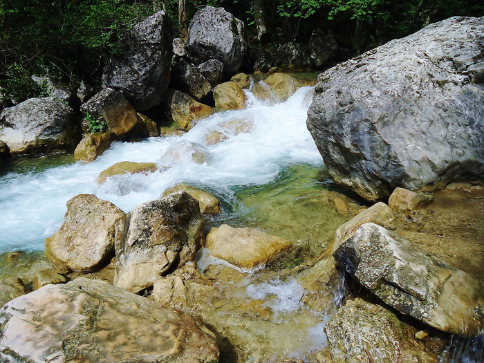 drôme，峡谷，德鲁伊瀑布，河流，水，自然，水流，漩涡