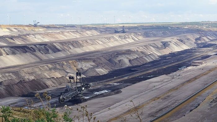 灰色、混凝土、道路、白天、露天采矿、褐煤、斗轮挖掘机、日用品