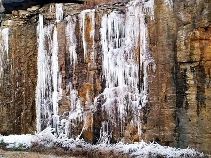 自然，户外，冰，雪，水，河流，冬天，美国