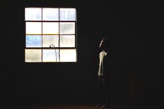 美国，蒙西，深色，对比，阴影，男人，黑人，非裔美国人