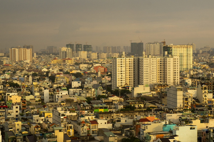 这座城市，在高，西贡，越南，建筑外观，建筑，建造结构，建筑