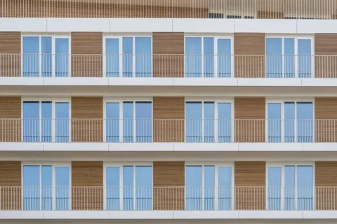 玻璃、立面、窗户、建筑、现代、建筑、房屋、公寓