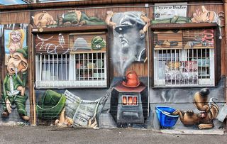 allemagne，berlin，lenine，mur，艺术与工艺，再现，人类再现，创造力