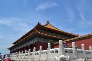 棕色，红色，寺庙，中国，北京，紫禁城，宫殿，建筑