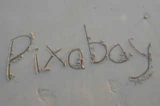 皮克斯湾，海滩，海，太阳，沙子，夏天，海岸，文字