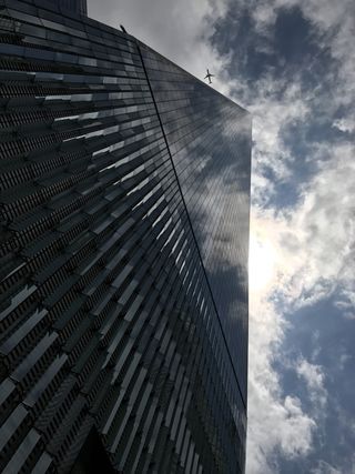 世界贸易中心，贸易中心，纽约，飞机，建筑，飞机，摩天大楼，曼哈顿