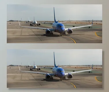 蓝色，商用，飞机，跑道，喷气机，机场，飞机，飞机