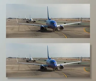 蓝色，商用，飞机，跑道，喷气机，机场，飞机，飞机