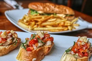 bruschetta，意大利人，番茄，食物，开胃菜，美食，地中海，三明治