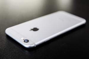 银色iphone 6，黑色，表面，银色，iphone 6，iphone，苹果，扁平