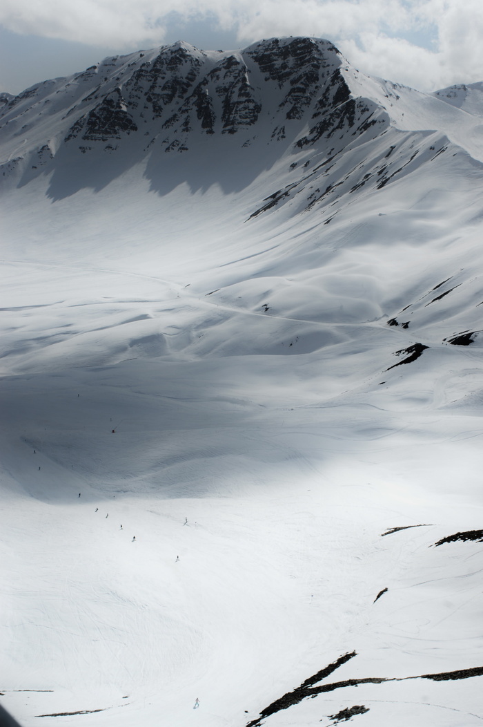 冬天，阿尔卑斯山，法国，群山，积雪，景观，山坡，海拔