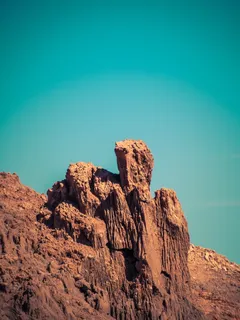 岩层低角度摄影