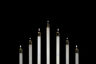 七, 白色, 点燃, 蜡烛 , Tenebrae, 蜡烛, 点燃, 夜