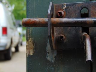 大门、门闩、金属、生锈、铁、古董、复古、车辆