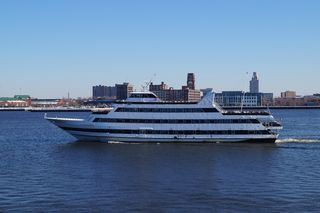 船，船，特拉华河，卡姆登，费城，船，建筑，水