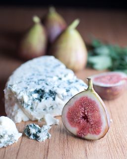 食品，奢侈品，无花果，奶酪，蓝奶酪，水果，新鲜，健康饮食