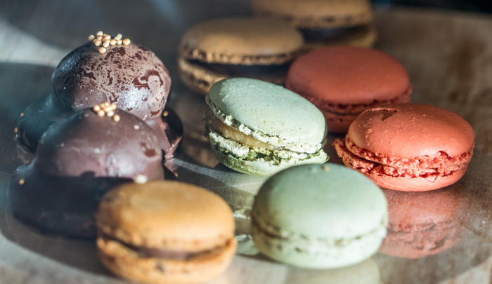 拼盘，法式，杏仁饼，杏仁饼，蛋白酥皮，甜点，食物