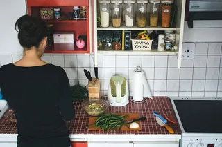 家中的复古厨房