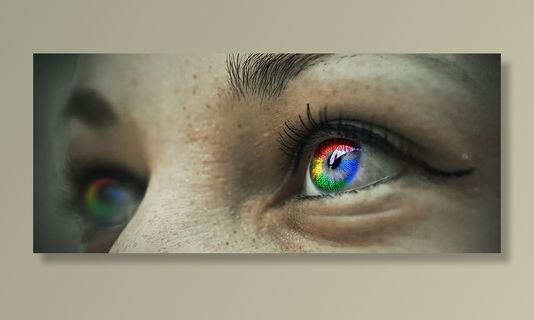 眼睛，谷歌，细节，宏，脸，结构，互联网，网络