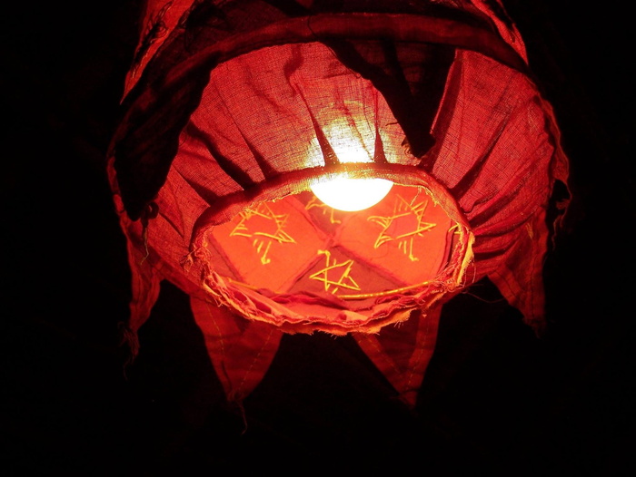 更换，灯，印度，灯，更换灯，照明设备，照明，红色