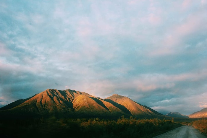 风景摄影，棕色，山，山，白天，天空，云，树