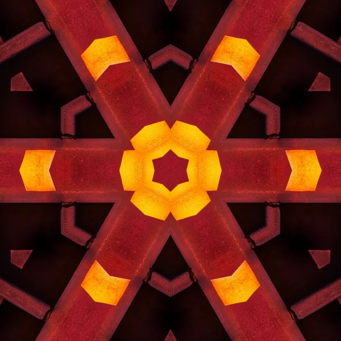 红色和黑色绘画