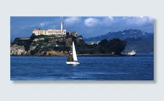 恶魔岛, 旧金山, *, 帆船, 湾, 加利福尼亚州, 岛