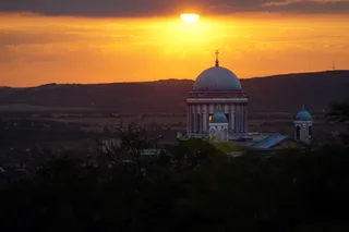 esztergom，basilica，sunset，cathedral，esztergom basilica，basilica cathedral，church，dome