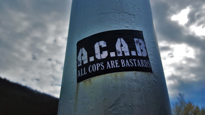 a、 c.a.b海报、acab、警察、城市、犯罪、结束、法律、结束