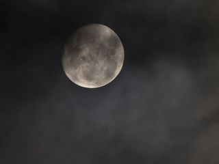 夜空，月亮，夜晚，天文，陨石坑，太空，天文学，天空