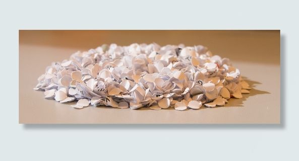 圆形、白色、纸批、打孔、打孔、废料、纸张、婚礼