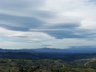 云，积雨云，山脉，田野，森林，绿色，看，风景