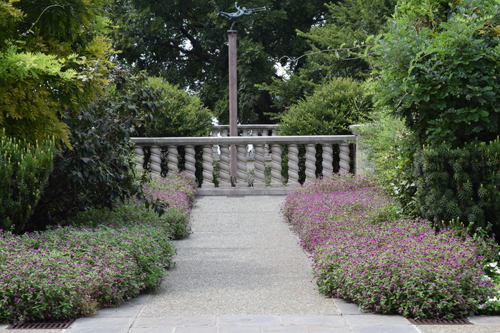 栏杆、花卉、植物园、建筑、夏季、植物、栏杆、石头