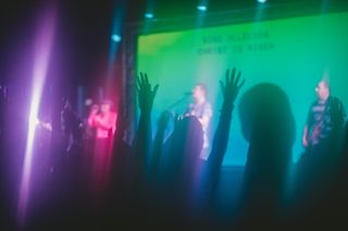 唱，赞美，上帝，耶稣，教堂，乐队，音乐会，光