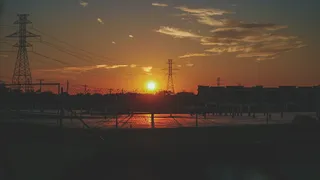 美国，北里奇兰山，太阳，水泥，日落，公寓，云，建筑