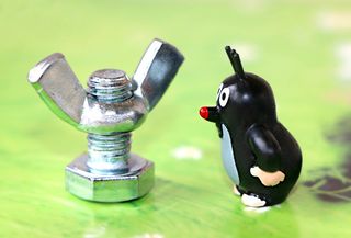 鼹鼠，螺栓，螺母，紧固件，螺纹，螺钉，查找，卡通