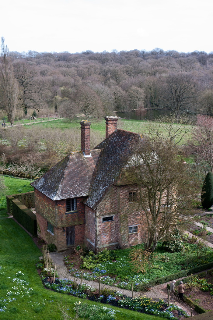 kent weald，房屋，砌砖，传统，建筑，花园，屋顶，烟囱