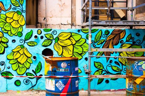 工厂，里斯本，壁画，艺术，啤酒，葡萄牙，华尔街