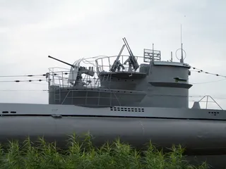 u艇，海军，旧，军用，退役，海军，枪支，机枪