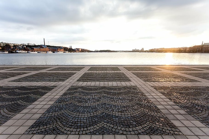 海滩，小船，城市，黎明，湖泊，风景，海洋，户外