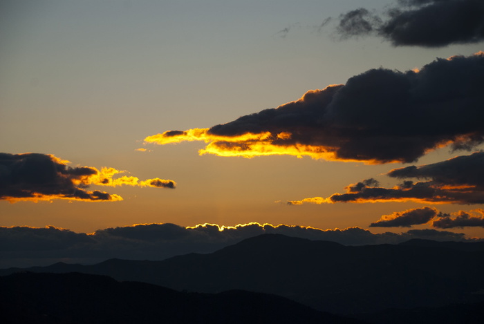 日落，axarquía，日落，axarquía，自然，天空，云天，黄昏，场景