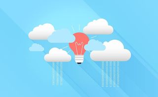 使用虚拟云和灯泡的云计算