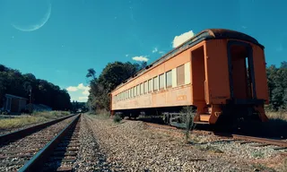 美国，西米尔福德，纽芬兰，火车站，铁路，铁路，铁路，天空