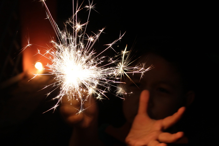 模糊、明亮、庆祝、庆祝、圣诞节、特写、黑暗、夜晚
